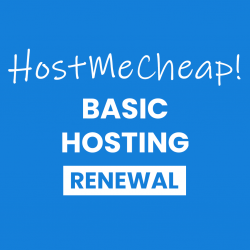 BASIC Web Hosting Monthly Renewal