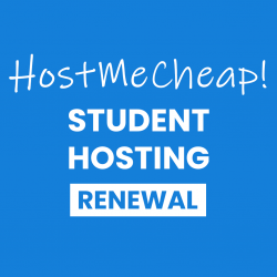 STUDENT Web Hosting Monthly Renewal